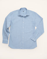 Cardiff Spread Collar in Midweight Oxford Vintage Blue