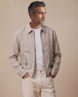 Carnaby Harrington Jacket Marshmallow Linen