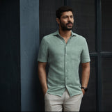 Corfu Essential Linen Shirt Cascade Linen