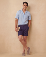 Faro Nomad Shorts Navy Linen