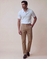 Hanoi Classic Chino Khakhi Cotton Twill