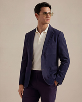 Hanover Essential Blazer Navy Cotton Twill