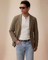 Hanover Essential Blazer Olive Cotton Twill