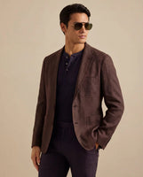 Hanover Essential Blazer Turkish Coffee Linen
