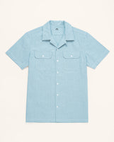 Havana Work Shirt in Midweight Oxford Iceberg Green