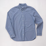 Cardiff Button Down in Midweight Oxford Flint Stone