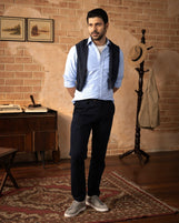 Cardiff Classic Oxford Shirt Vintage Blue Oxford