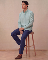 Malpe Linen City Pant Navy Linen