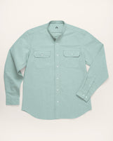 Reno Band Collar in Brushed Oxford Sea Moss