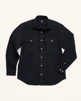Reno Spread Collar in Brushed Oxford Nightshade