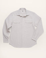 Reno Spread Collar in Brushed Oxford Oatmeal