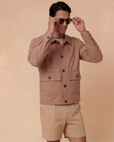 Sierra in Mid-weight Cotton Twill Camel