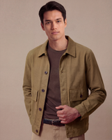 Sierra in Mid-weight Cotton Twill Khakhi