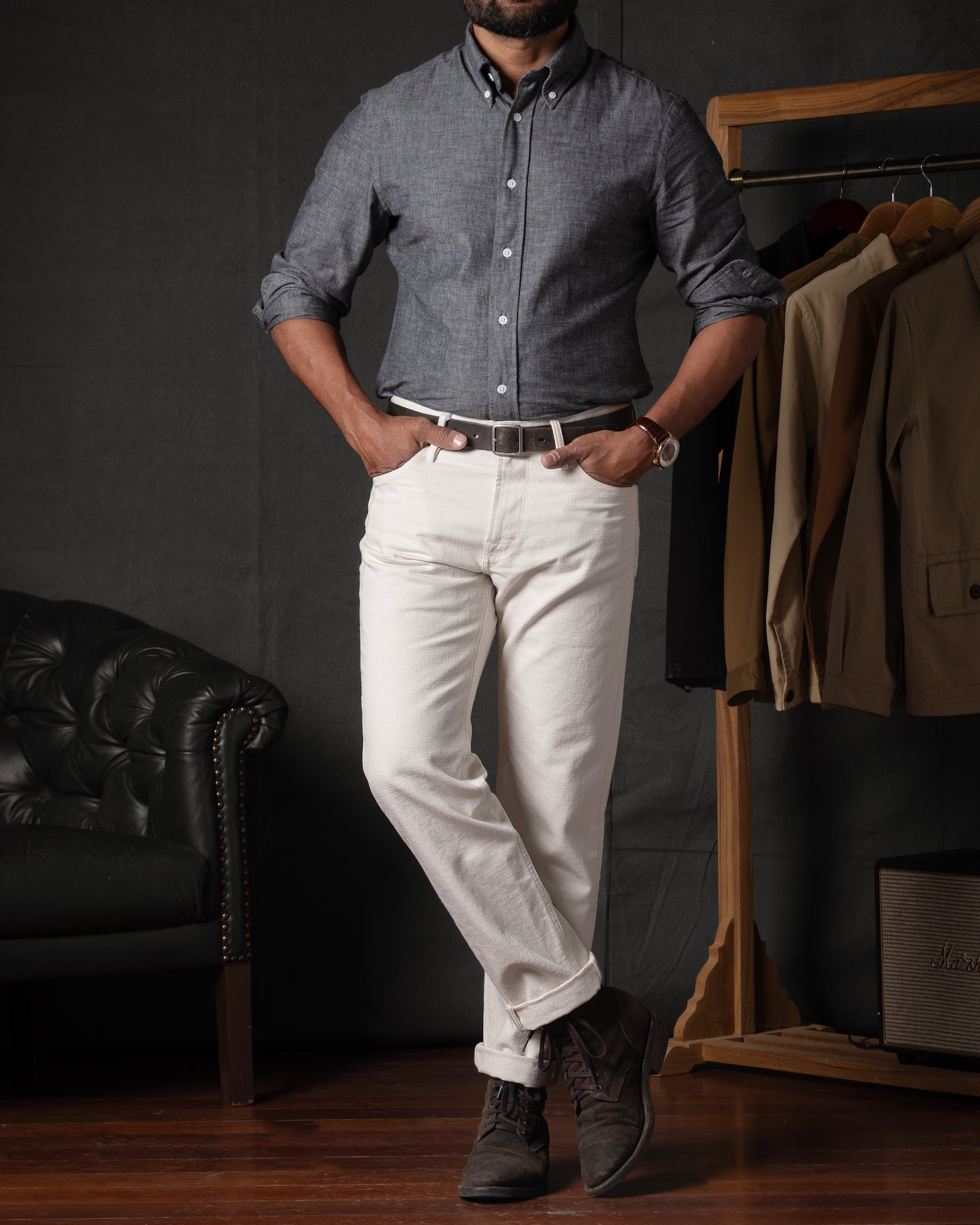 Hudson in Japanese Chambray - Main Image