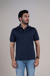 Rio in Ribbed Collar Navy