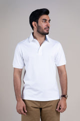 Rio in Ribbed Collar White