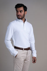 Oslo in Button Down Collar White