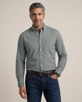 Cardiff Classic Oxford Shirt Cloud Ash Garment Dyed Oxford