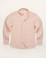 Cardiff Classic Oxford Shirt Coral Whisper Garment Dyed Oxford