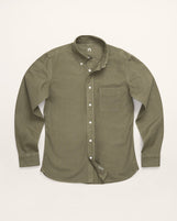 Cardiff Classic Oxford Shirt Drab Olive Garment Dyed Oxford