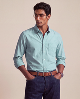 Cardiff Classic Oxford Shirt Iceberg Green Oxford