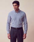 Gray Ticking Striped Oxford