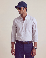 Cardiff Classic Oxford Shirt Oatmeal Brushed Oxford