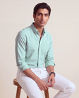 Sea Moss Brushed Oxford