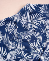 Havana in Printed Midweight Linen Cotton Island Navy