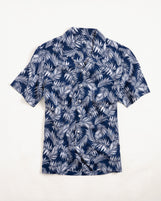 Havana in Printed Midweight Linen Cotton Island Navy