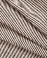 Corfu Spread Collar in Striped Linen Pencil Stripe