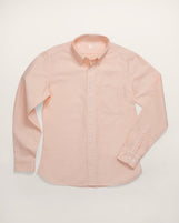 Cardiff Button Down in Garment Dyed Oxford Coral Whisper