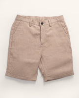 Faro Nomad Shorts Mocha Cream Heavy Linen