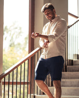 Faro in Midweight Linen Navy