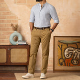 Hanoi in Midweight Cotton Twill Khakhi