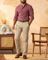 Hanoi in Midweight Cotton Twill Sand