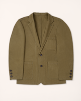 Hanover Essential Blazer Olive Cotton Twill