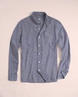 Hudson Button Down in Japanese Chambray Cirrus