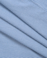 Cardiff Button Down in Striped Oxford Blue Ticking