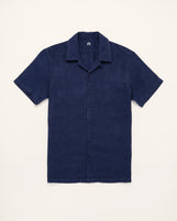 Havana in Solid Linen Dark Indigo