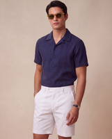 Corfu Essential Linen Shirt Dark Indigo Linen