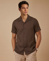 Havana Camp Shirt Indian Tobacco Linen