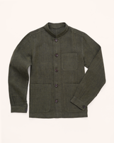 Kachch Nehru Jacket Vetiver Linen