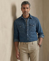 Lima in Midweight Denim Washed Indigo