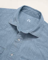 Lima Western Shirt Dusty Blue Chambray