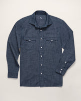 Lima Western Shirt Midnight Navy Chambray