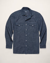 Lima Western Shirt Midnight Navy Chambray