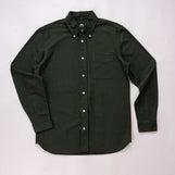Cardiff Button Down in Midweight Oxford Deep Forest