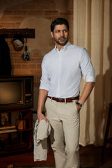 Cardiff Classic Oxford Shirt Everyday White Oxford