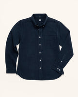 Cardiff Button Down in Midweight Oxford Navy